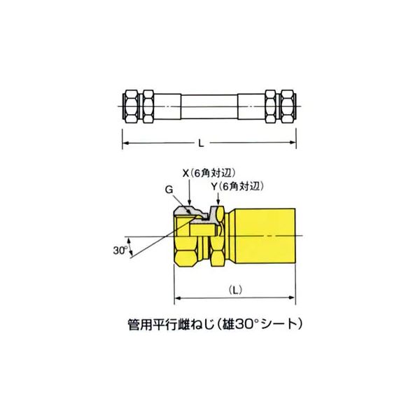 ブリヂストン 油圧ホース PA2106 x 3250mm C+C 1本(直送品 ブリヂストン 油圧ホース PA2106 x 3250mm C+C 1本(直送品