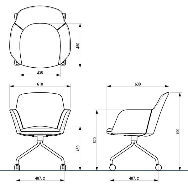 中央可鍛工業 ラウンジチェア グリーン TC-27-GR 1脚（取寄品
