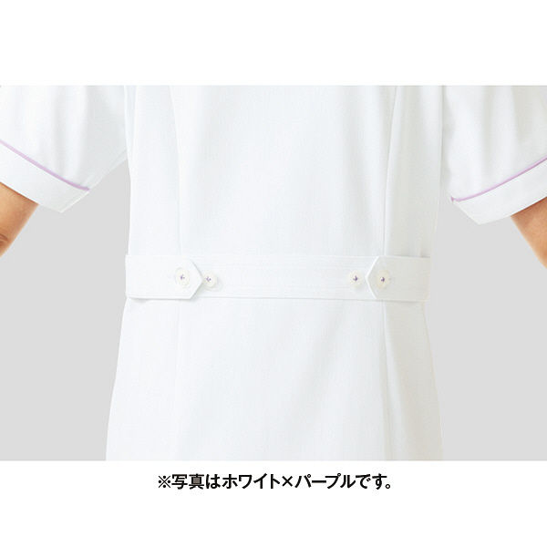 在庫処分 激安 食品 KAZEN レディスジャケット半袖 医療白衣 (ナースジャケット) 医療・衛生