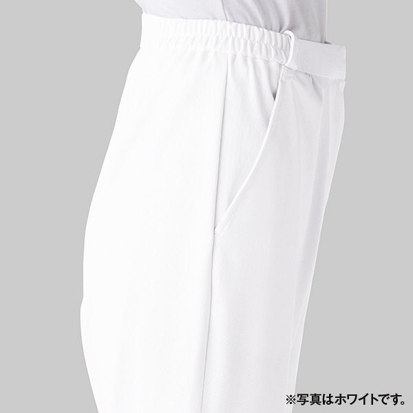 KAZEN レディススラックス 医療白衣 ネイビー L 195-28（直送品