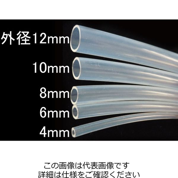 エスコ 4.0/6.0mmx10m フッ素樹脂チューブ(PFA) EA125FH-6B 1本