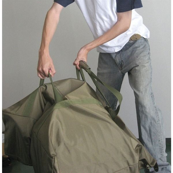 エスコ 900x250x700mm ボストンバッグ(カーキ/特大) EA927AG-32 1個