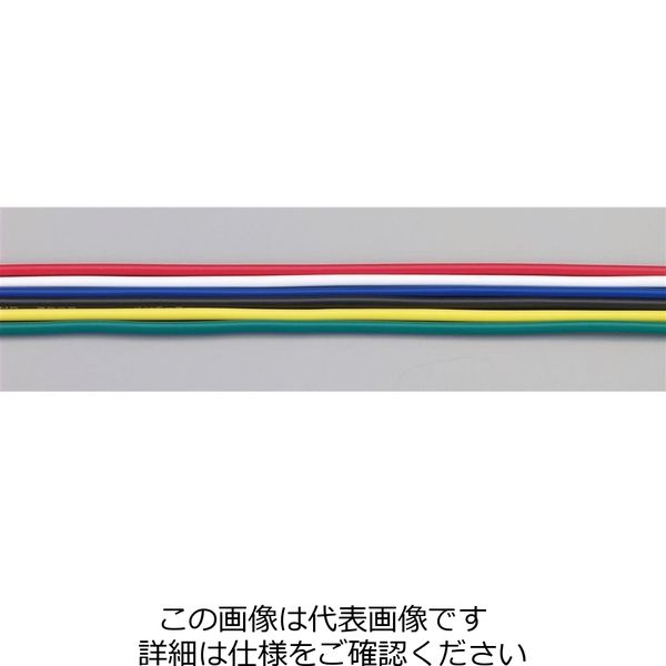 エスコ 2.0mm2x 20m ビニール絶縁電線[KIV](黒) EA940AN-204 1セット(2