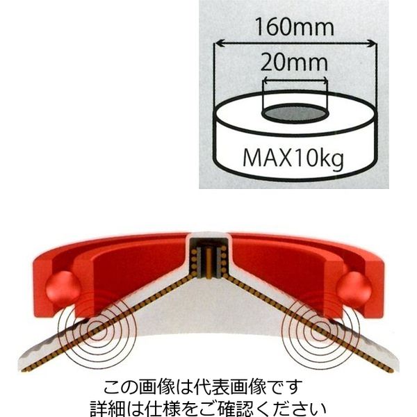 エスコ（esco） AC100V/内φ20-外160mm ポータブルベアリングヒーター 1