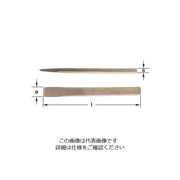 エスコ 250mm 平たがね(ノンスパーキング) EA642KF-22 1本（直送品） - アスクル