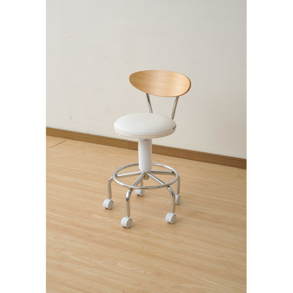 ナカバヤシ シェルチェア カウンターチェア 椅子 ホワイト SHC-001W