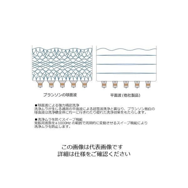 日本エマソン 超音波洗浄器（Bransonic（R）） 397×318×381mm CPX3800-J 1台 7-5318-58（直送品）