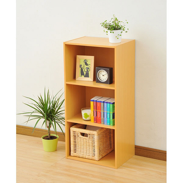 山崎3本セット 山善 カラーボックス 3段 2個セット 収納 おしゃれ 収納ボックス