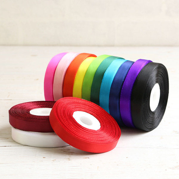 カラーリボン 巾12mm×29m お徳用 紫 AMK12-5-10 1セット(10巻