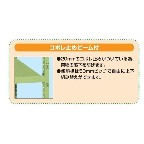 サカエ RKラック傾斜棚タイプ(単体) RKNー5653S RKN-5653S 1個（直送品） - アスクル