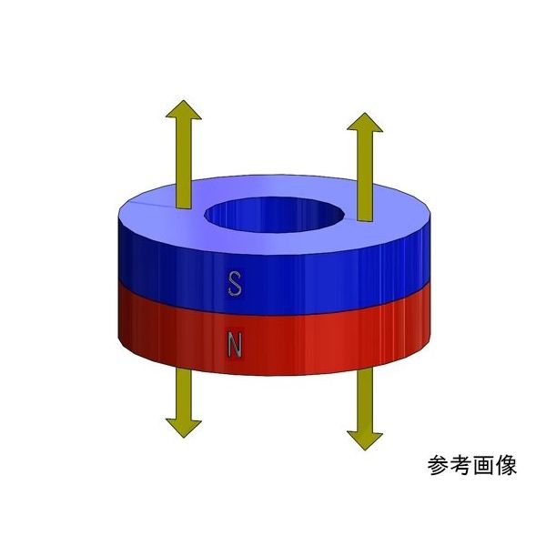 アズワン ネオジム磁石 リング型 φ10×φ5×1.5 5個入 64-6338-80 1