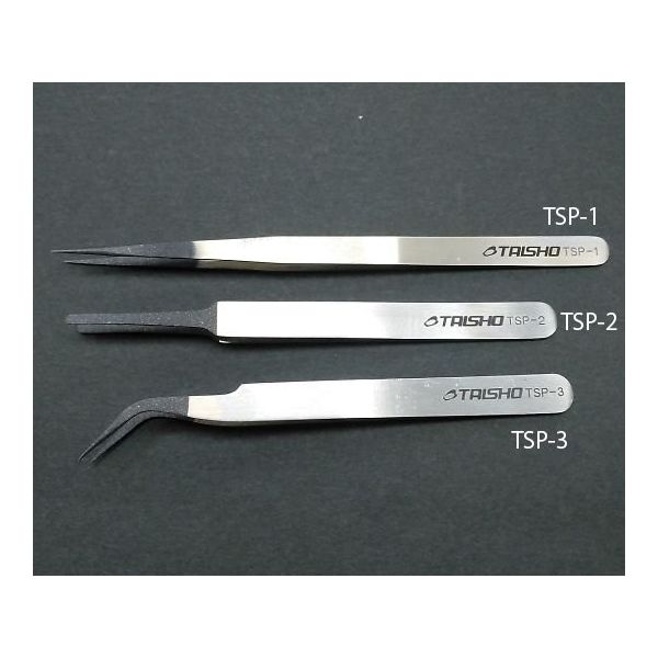 タイショー 非粘着ピンセット(先平) TSP-2 1個 64-4380-61（直送