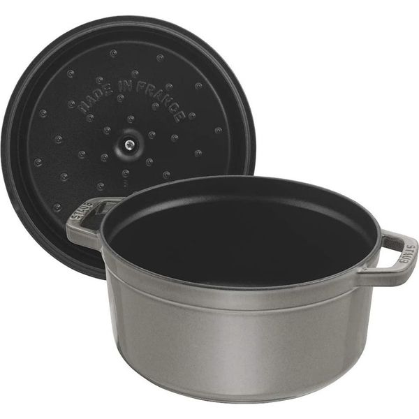 ZWILLING J.A.HENCKELS ストウブ ( STAUB ) ピコ ココット ラウンド グレー 24cm 鍋（直送品） - アスクル