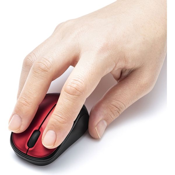サンワサプライ 静音BluetoothブルーLEDマウス(レッド) MA