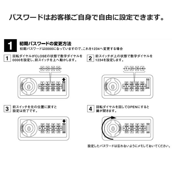 ストア・エキスプレス スチール製ロッカーダイヤル錠 ホワイト 4人用 6282-44 1台（直送品）