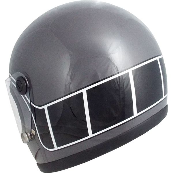 TNK工業 B-60 NEO ヴィンテージフルフェイス DARK GRAY/STROBE