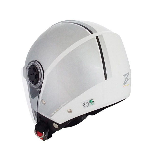 TNK工業 ZR-20 ジェットヘルメット WH/SI 513343 1個（直送品） - アスクル