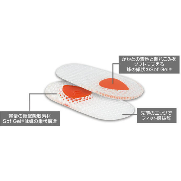SOFSOLE ジェルヒールパッド 男女兼用 コンフォート・ジェル