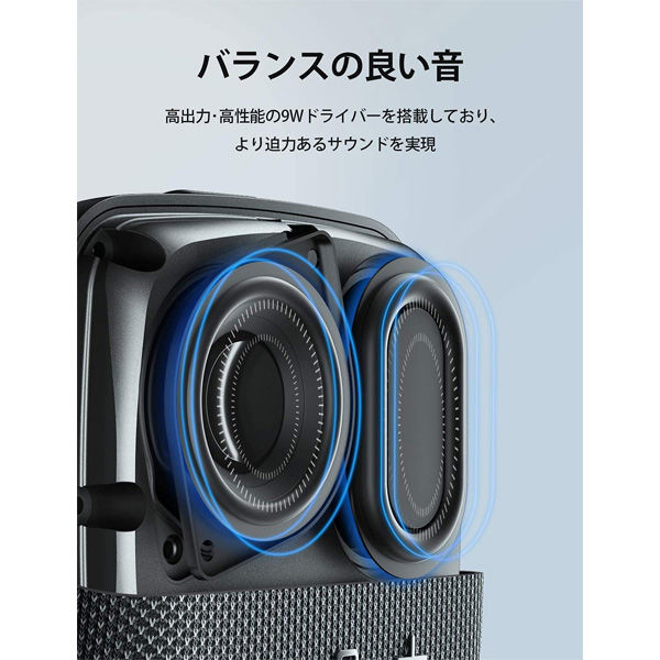 スピーカー ポータブル Bluetoothスピーカー 9W IP67防水 StormBox Micro 1個 Tribit - アスクル