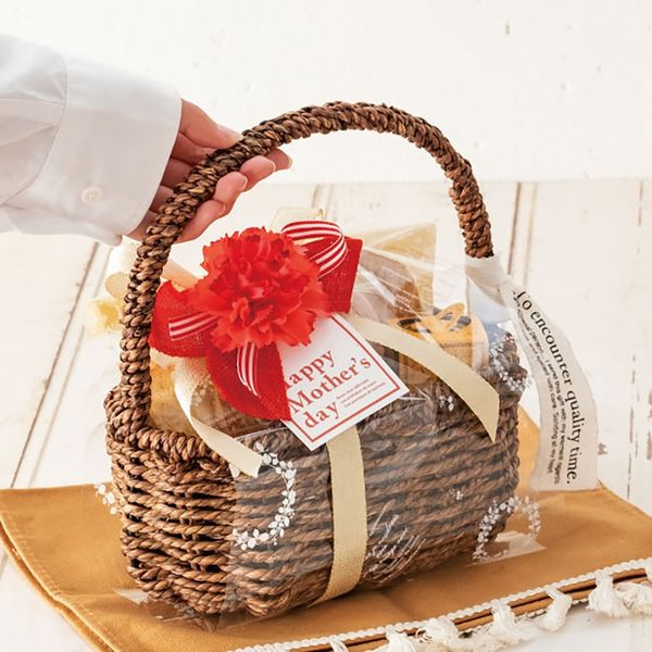 ＊ゆず様オーダー品＊クラフトかごバッグ＆ペンダント ハンドメイド クラフトバンド かごバッグ 花結 インディゴ ニス