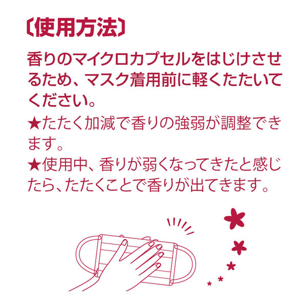 三次元マスク ほんのりハーブが香るマスク ローズの香り 1セット（5枚