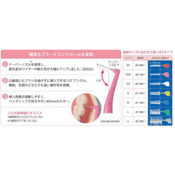 歯科医院取扱品 DENT.EX(デントイーエックス) 歯間ブラシ LL 4本