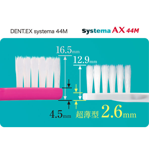 歯科医院取扱品 システマ AX ハブラシ 45M 超コンパクト ふつう