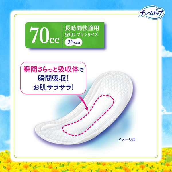 大容量 チャームナップ 吸水さらフィ 長時間快適用 70cc 羽なし