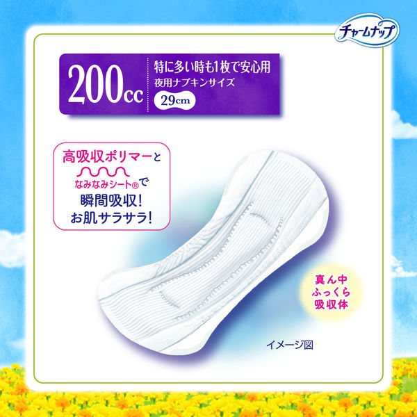 チャームナップ 吸水さらフィ 特に多い時も1枚で安心用 200cc 羽