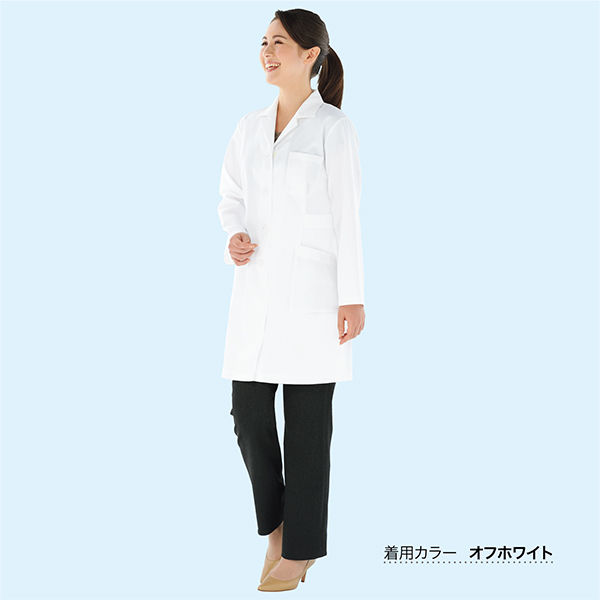 まとめ) 控えよ コーコス 抗菌防臭実験衣女シングル Sサイズ 
