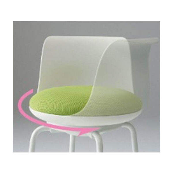 オカムラ ピルエット 4本脚背付ハイチェアタイプ ホワイトシェル