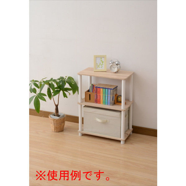 YAMAZEN（山善） システムラック3段 ISR-3IN（OAK3/WH） オーク