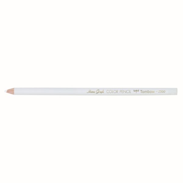 トンボ鉛筆 色鉛筆 単色 白 1500-01 1ダース（12本） - アスクル