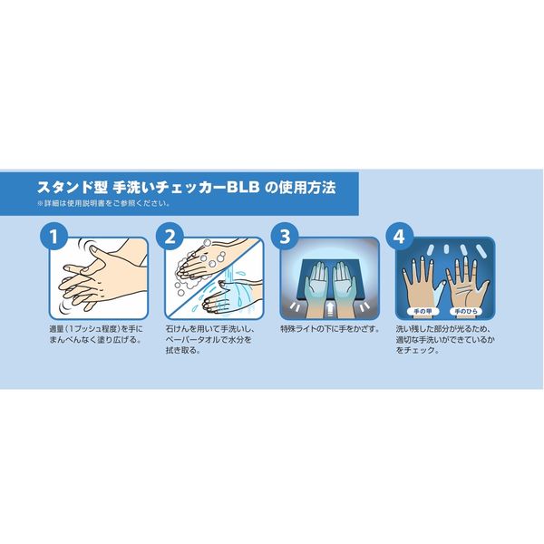 SARAYA スタンド型手洗いチェッカー BLB 納期要確認】サラヤ スタンド型手洗いチェッカーBLB 1セット【代