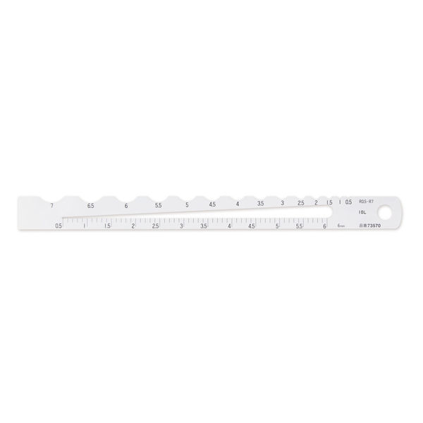 アメに撃たれる7.5。
サイズ17cm✖️13cm。 ラジアススケール A-1 R0.5～7 73570 1セット（10個） シンワ