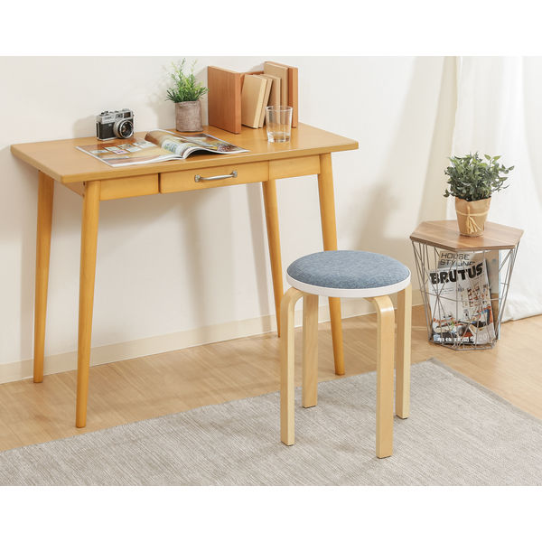 スタッキングスツール・ブルーファブリック・2脚セット・送料込み 楽天市場】スツール 2脚セット スタッキング 高さ42cm 木製 布