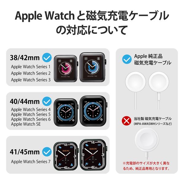 Apple Watch アップルウォッチ 充電器 スタンド 平置き シリコン製