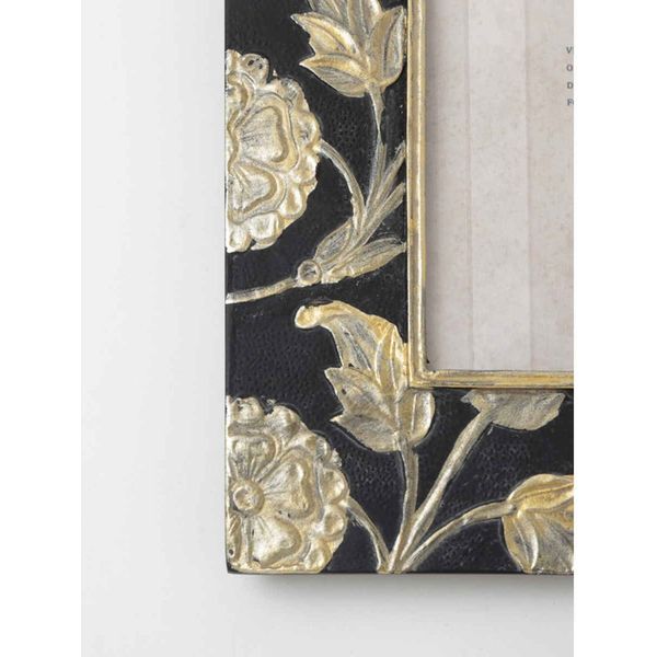 東京かんかん フォトフレーム フラワーフォトフレームL ブラック