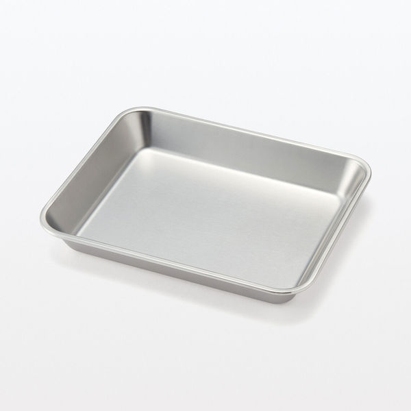 無印良品 ステンレス バット 約21×17×高さ3cm 良品計画 - アスクル