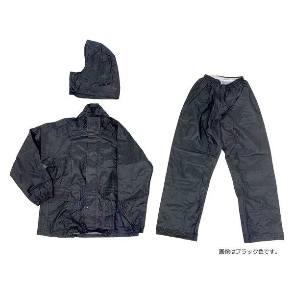 ヤマショウ レインスーツ3L ブラック YRC-006BKL3 1着（直送品