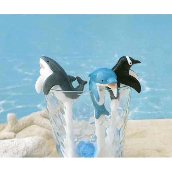 激安【新品】まりんスプーン イルカ アザラシ ペンギン ジンベイザメ