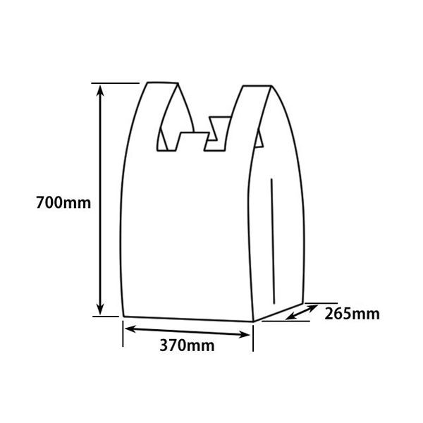 福助工業 弁当用レジ袋 KPバッグ No.52 500枚(50×10) 59777（直送品