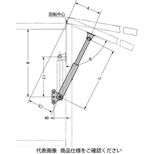 スガツネ工業 ステンレス鋼製フラップステー LBー215型・LBー290型 LB