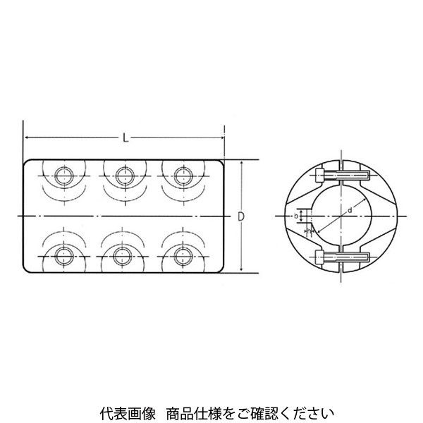 東海精技 SMC割筒カップリング SMC80 SMC80N-JIS 1個（直送品） 東海精技 Nm キーみぞ寸法JIS Js9