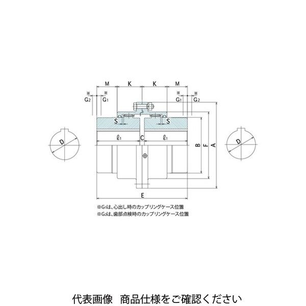 住友重機械ギヤボックス GCカップリング GC-SSM形（両並形） GC-SSM224