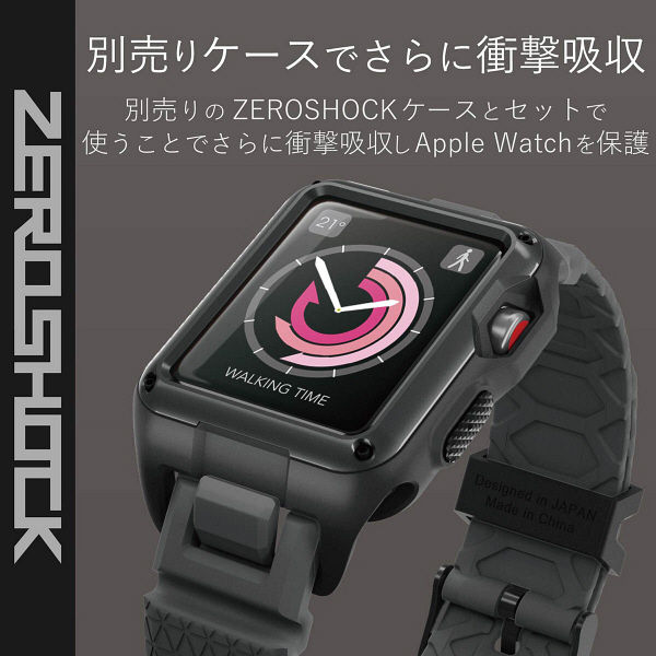 エレコム アップルウォッチ AppleWatch バンド 44mm SE AW-42BDZEROBK