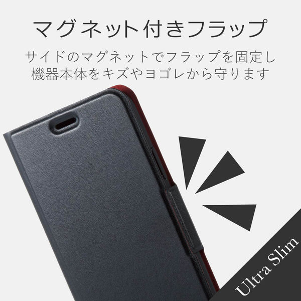 プラダ 手帳型アイフォンケース iPhoneX レザー ブラック カード入れ付 プラダ 手帳型アイフォンケース iPhoneX レザー ブラック カード