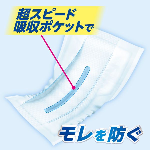 アテント 大人用おむつ 夜1枚安心パッドテープ用パッド 大容量 10回  22枚:（1パック×22枚入）エリエール 大王製紙