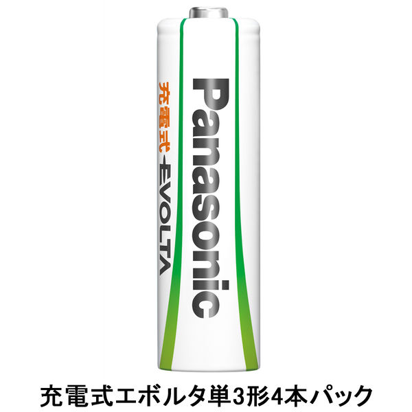 Panasonic（パナソニック） 充電式エボルタ 単3形 （スタンダードモデル） BK-3MLE/4BC 1パック（4本入）