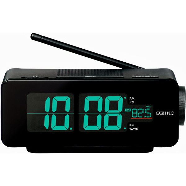 SEIKO（セイコー）交流式デジタル目ざまし時計 置き時計 [電波 アラーム] 168×96×72mm DL213K 1個（直送品）